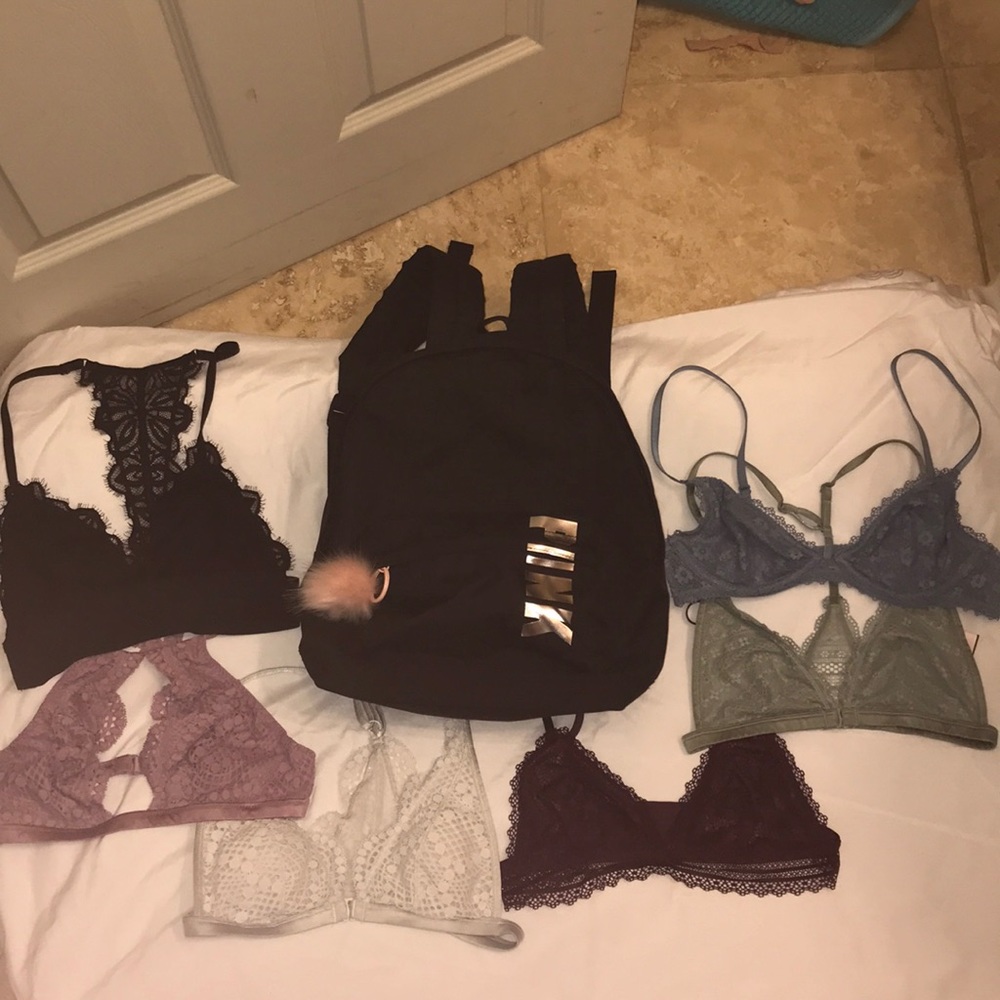 VS Bralettes & PINK Mini Backpack Bundle